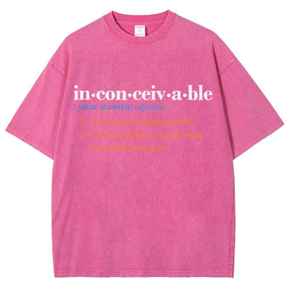 In-con-ceiv-a-ble Vintage Distressed T-shirt
