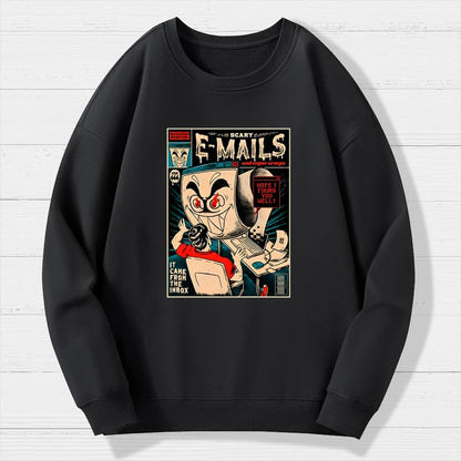 Scary E-mails Geek Cotton Sweatshirt