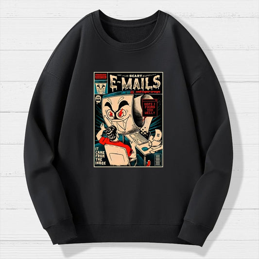 Scary E-mails Geek Cotton Sweatshirt