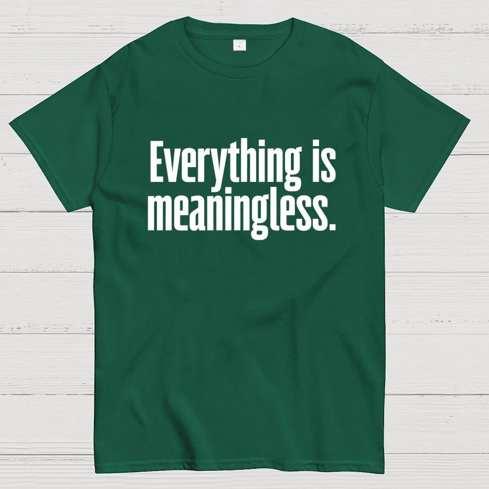 Everything is meaningless. Geek T-Shirt