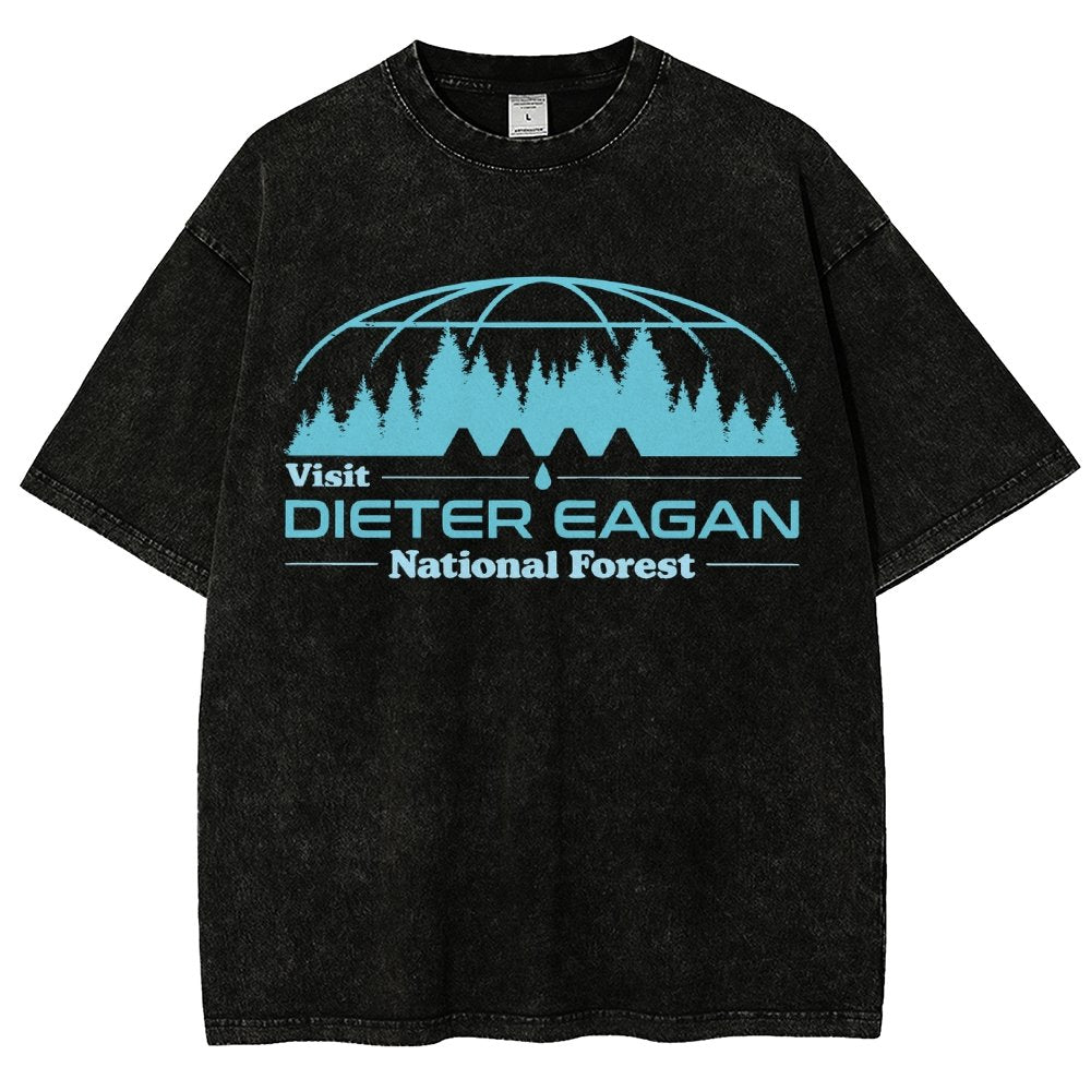 Visit Dieter Eagan National Forest Vintage Distressed T-shirt