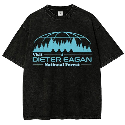 Visit Dieter Eagan National Forest Vintage Distressed T-shirt