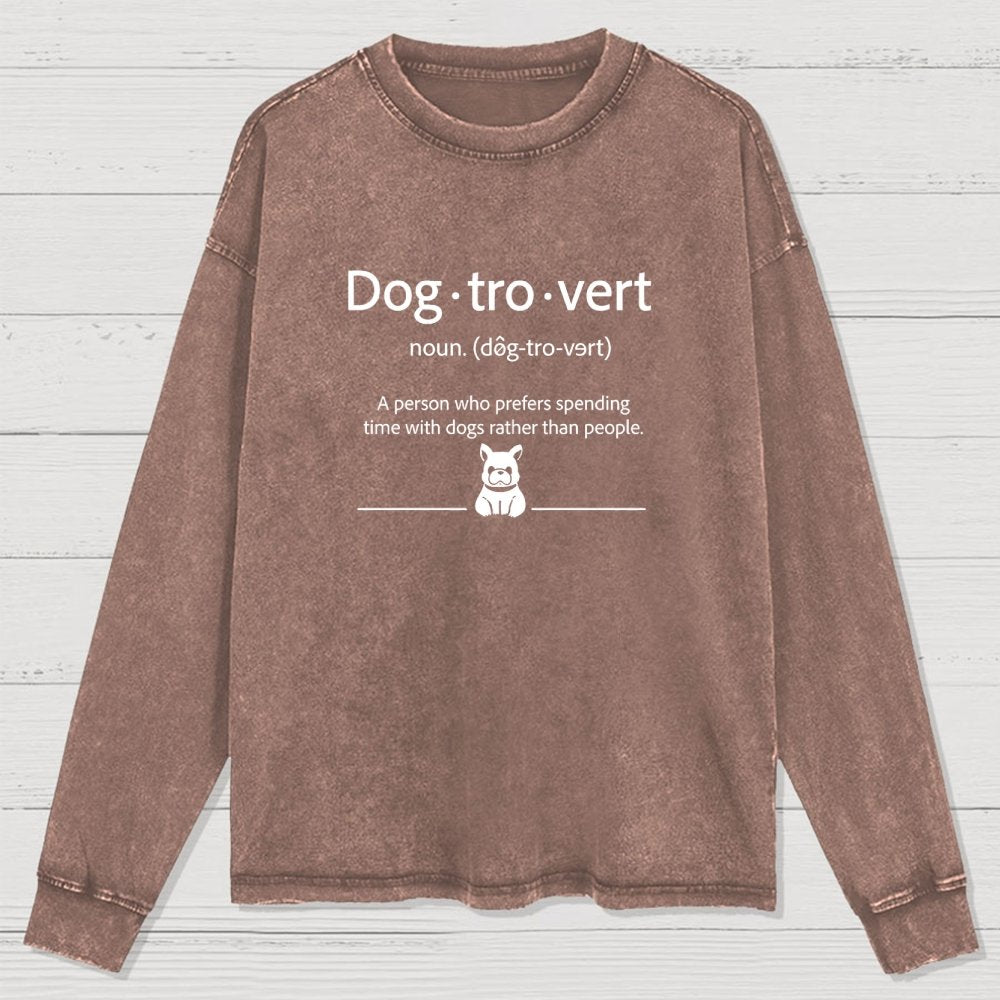Dog-Tro-Wash Washed Long Sleeve Tee