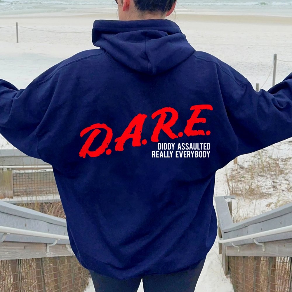 NO DIDDY Printed Back Unisex Cotton Hoodie