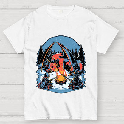 Cozy Dragon Fantasy Geek T-Shirt