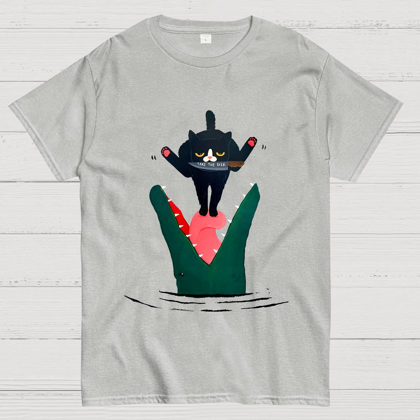 Funny Black Cat Geek T-Shirt