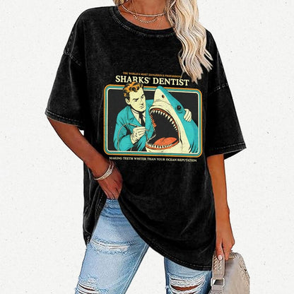 Sharks Dentist Vintage Distressed T-shirt