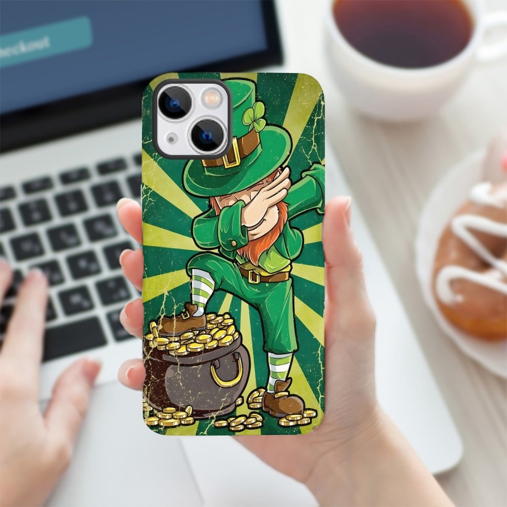 St. Patrick's Day Lucky Green Print Phone Cases