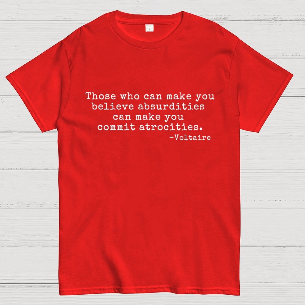 Voltaire Quote Geek T-Shirt