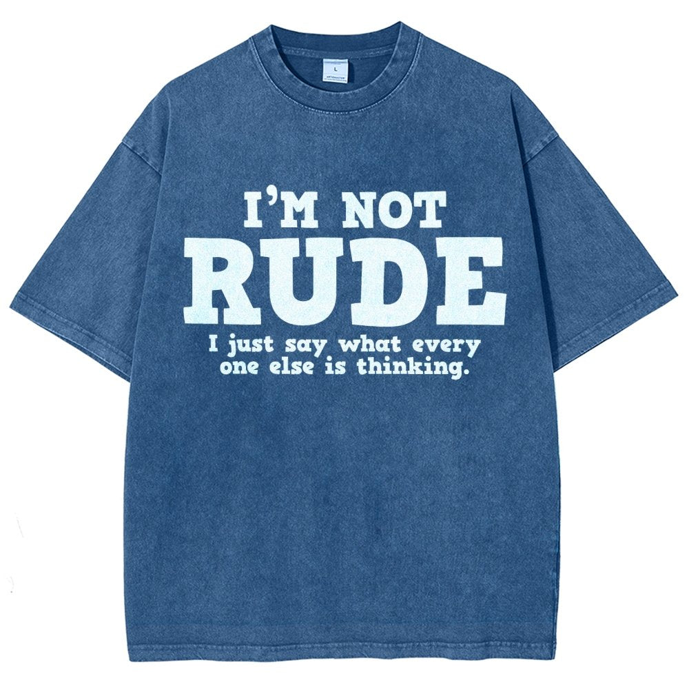 I'm not Rude I Just Have The Balls to Say What Everyone Else is Thinking Vintage Distressed T-shirt