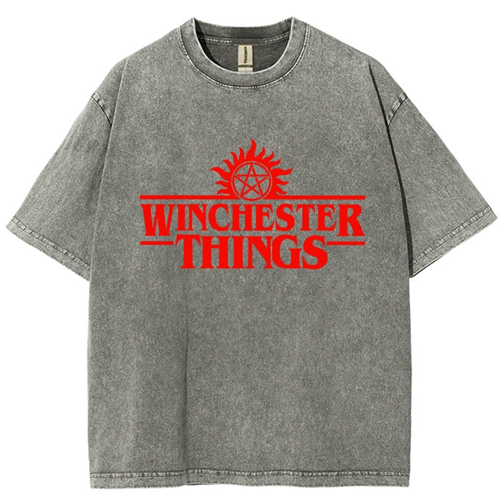 Winchester Things Vintage Distressed T-shirt
