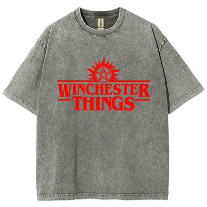 Winchester Things Vintage Distressed T-shirt