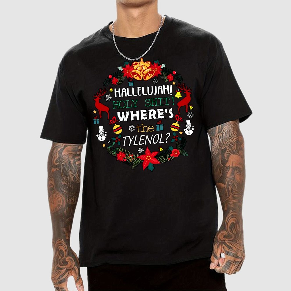 Where's The Tylenol Christmas. Autism Awareness Geek T-Shirt