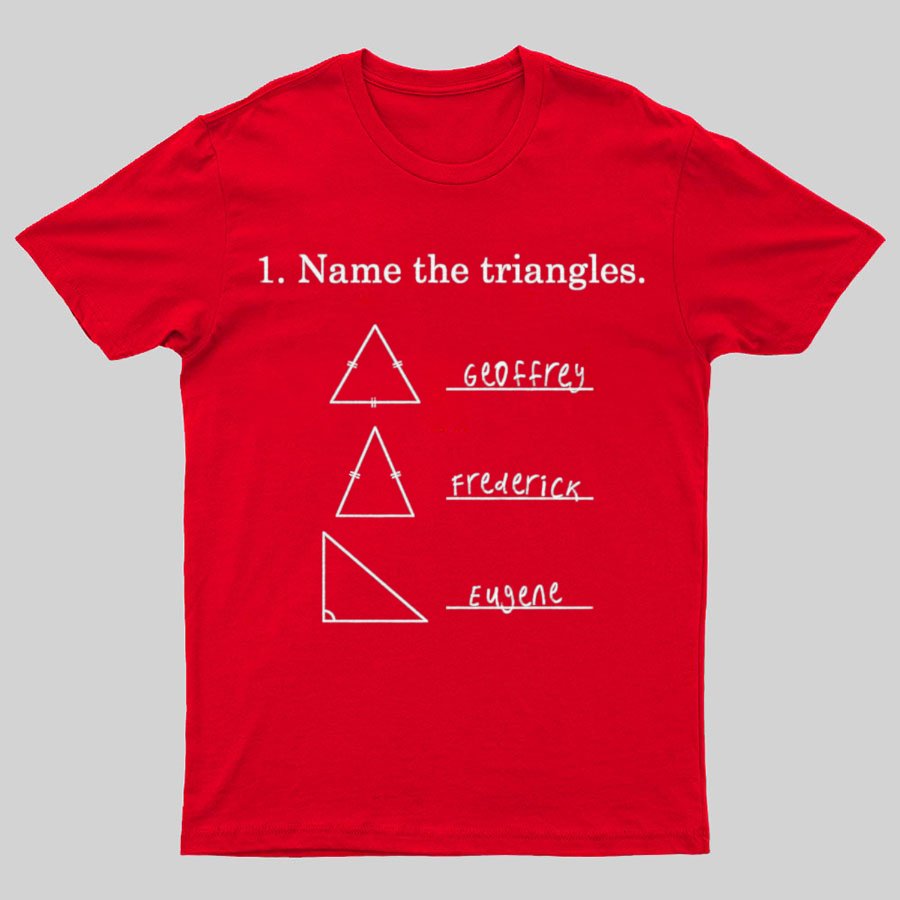 Triangular naming Math Funny Nerd T-Shirt