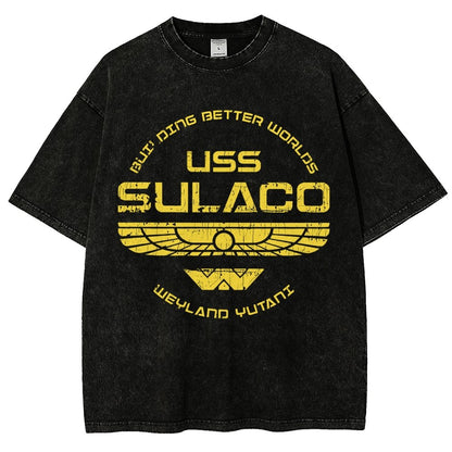 USS Starlight Vintage Distressed T-shirt
