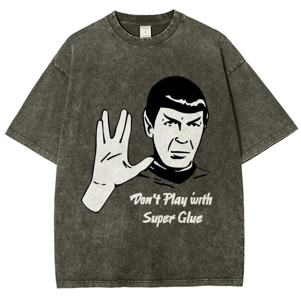 Don't Play With Superglue  Vintage Distressed T-shirt
