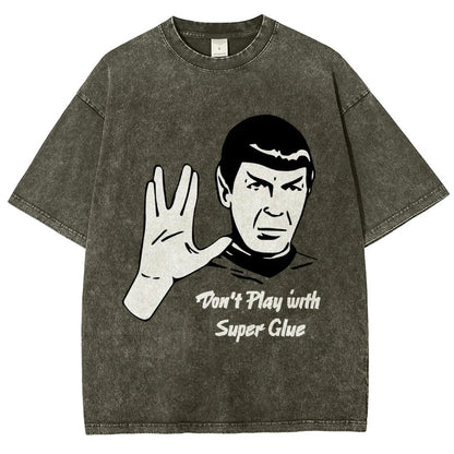 Don't Play With Superglue  Vintage Distressed T-shirt