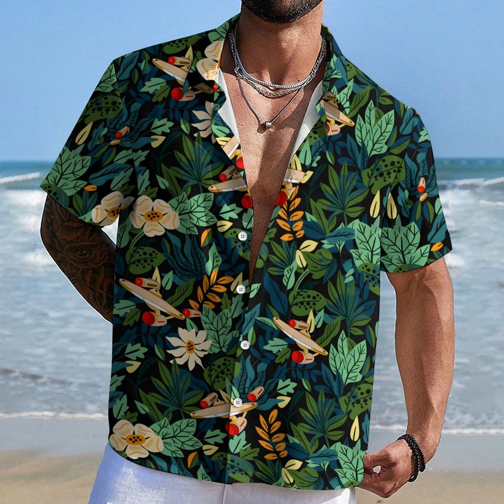 Scifi Spacecraft Geek Hawaiian Shirt