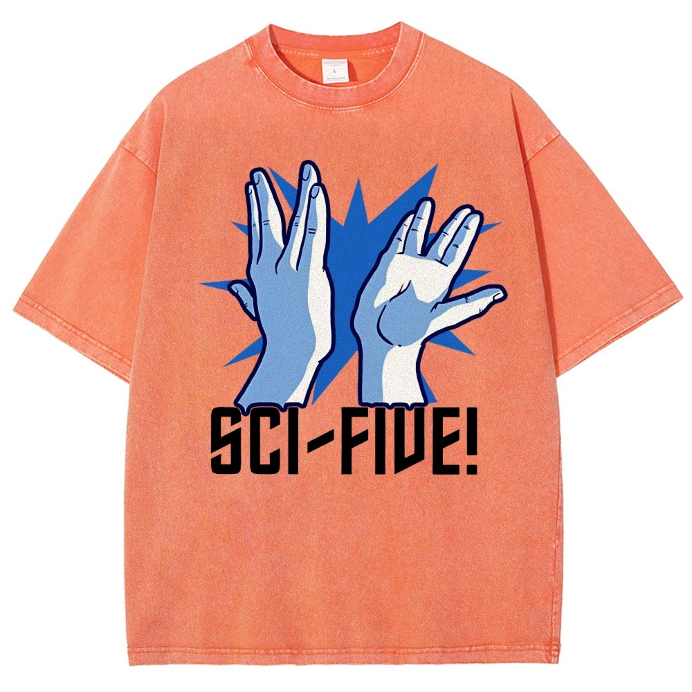 Sci-Five Vintage Distressed T-shirt