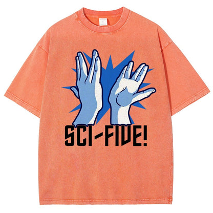 Sci-Five Vintage Distressed T-shirt