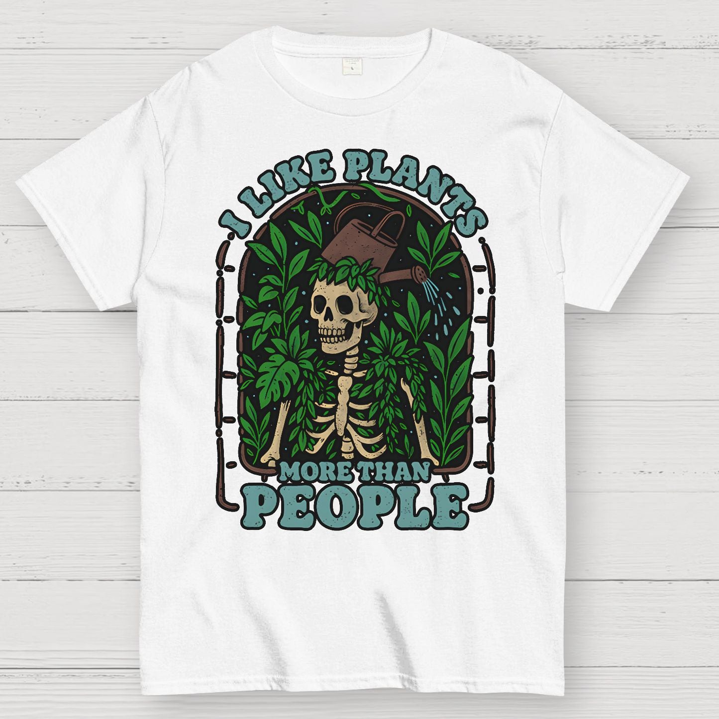 I Like Plants More Than People Geek T-Shirt