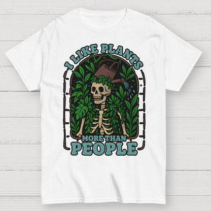 I Like Plants More Than People Geek T-Shirt
