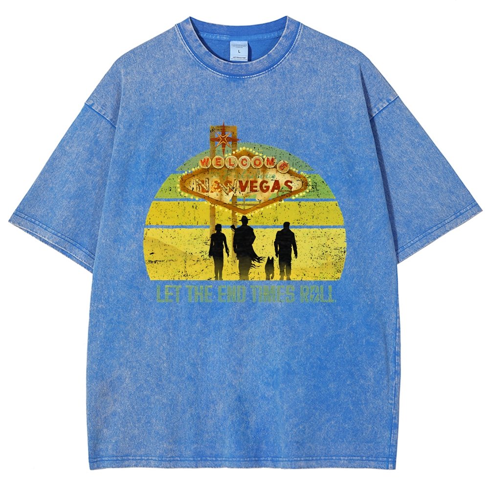 Let The End Times Roll Vintage Distressed T-shirt