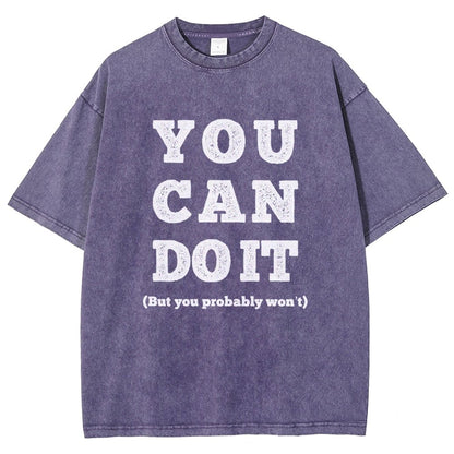 You Can Do It Vintage Distressed T-shirt