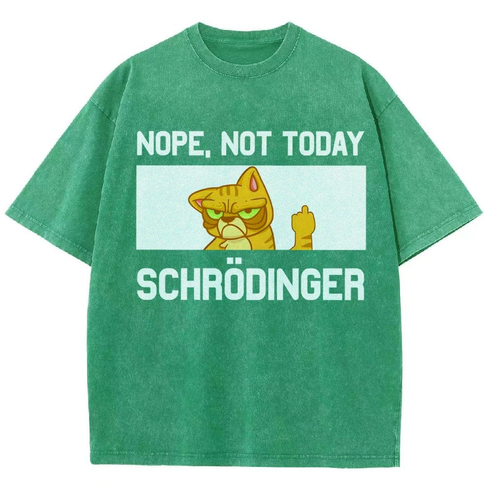 Schroedingers Cat Dark Humor Vintage Distressed T-shirt