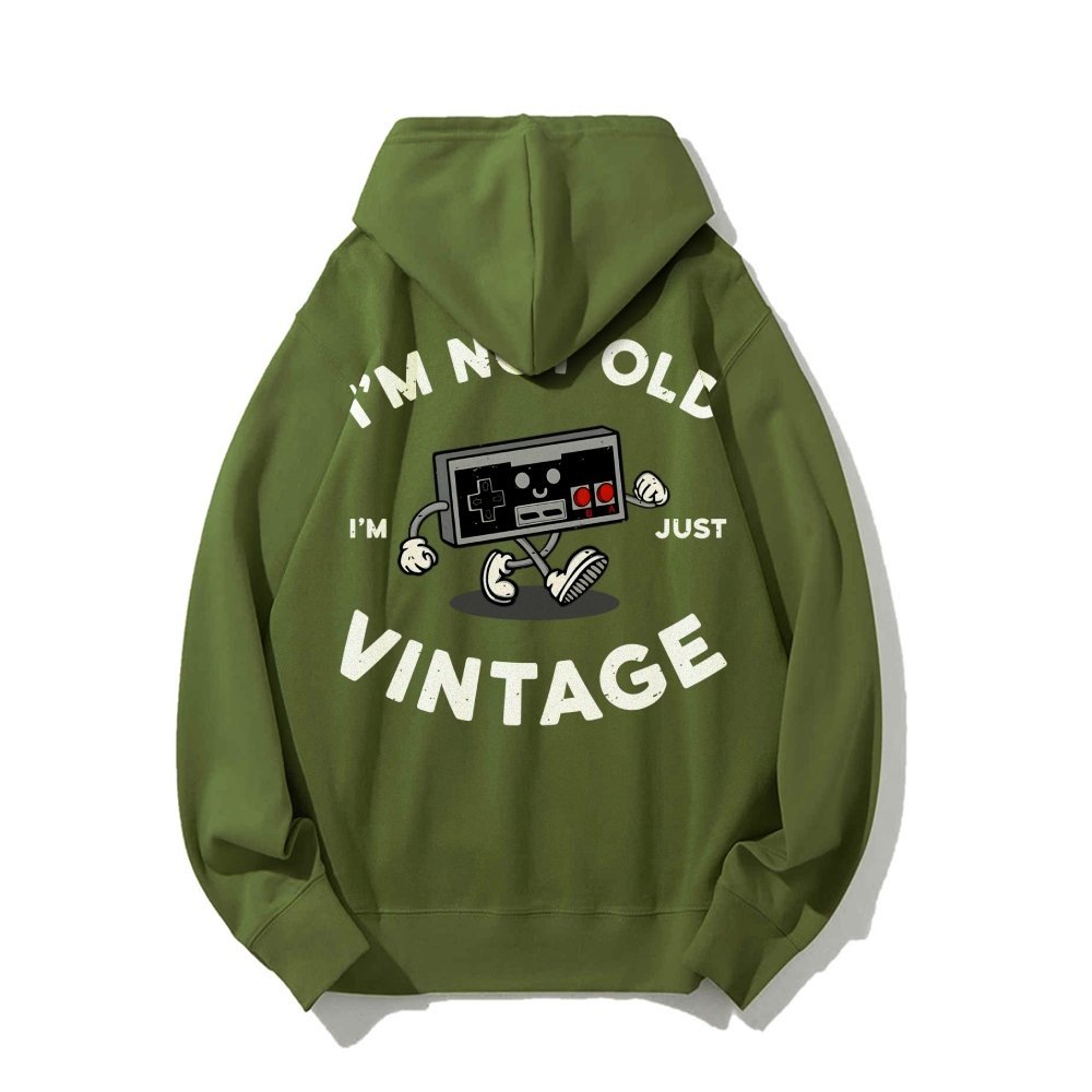 I'm Not Old Printed Back Unisex Cotton Hoodie
