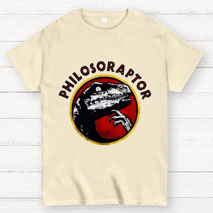 Philosoraptor Meme Funny Velociraptor Dinosaur Geek T-Shirt
