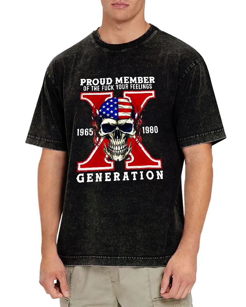 Generation X Vintage Distressed T-shirt