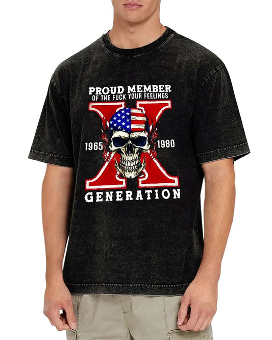Generation X Vintage Distressed T-shirt