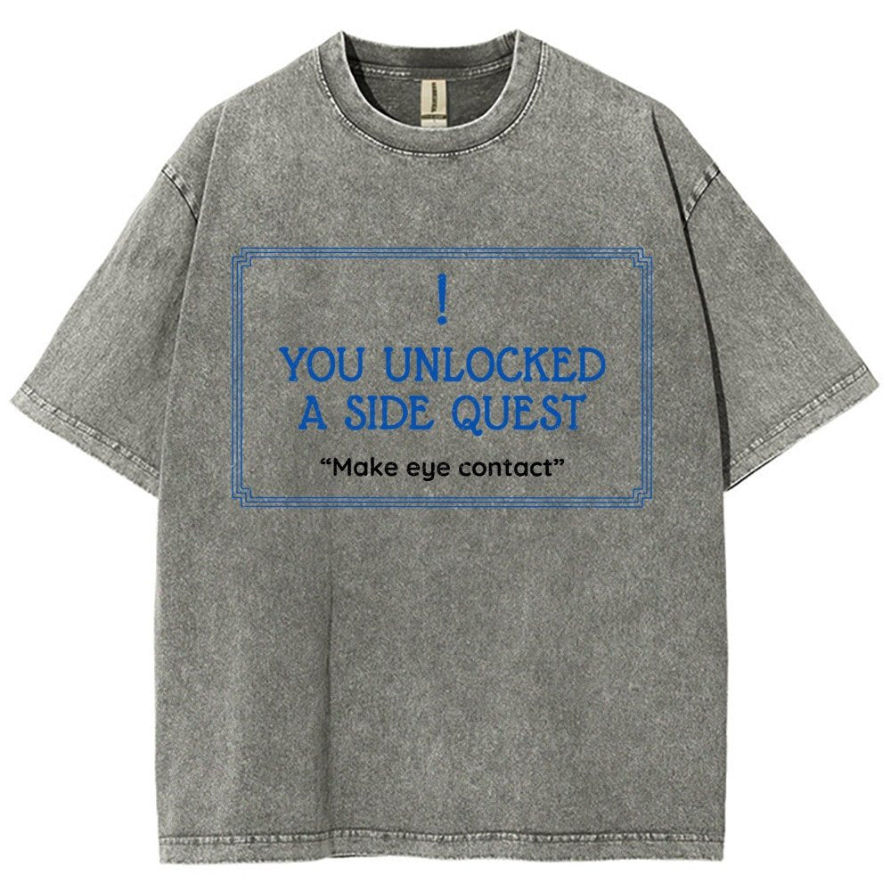 Unlocked Side Quest Vintage Distressed T-shirt
