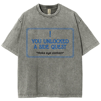 Unlocked Side Quest Vintage Distressed T-shirt