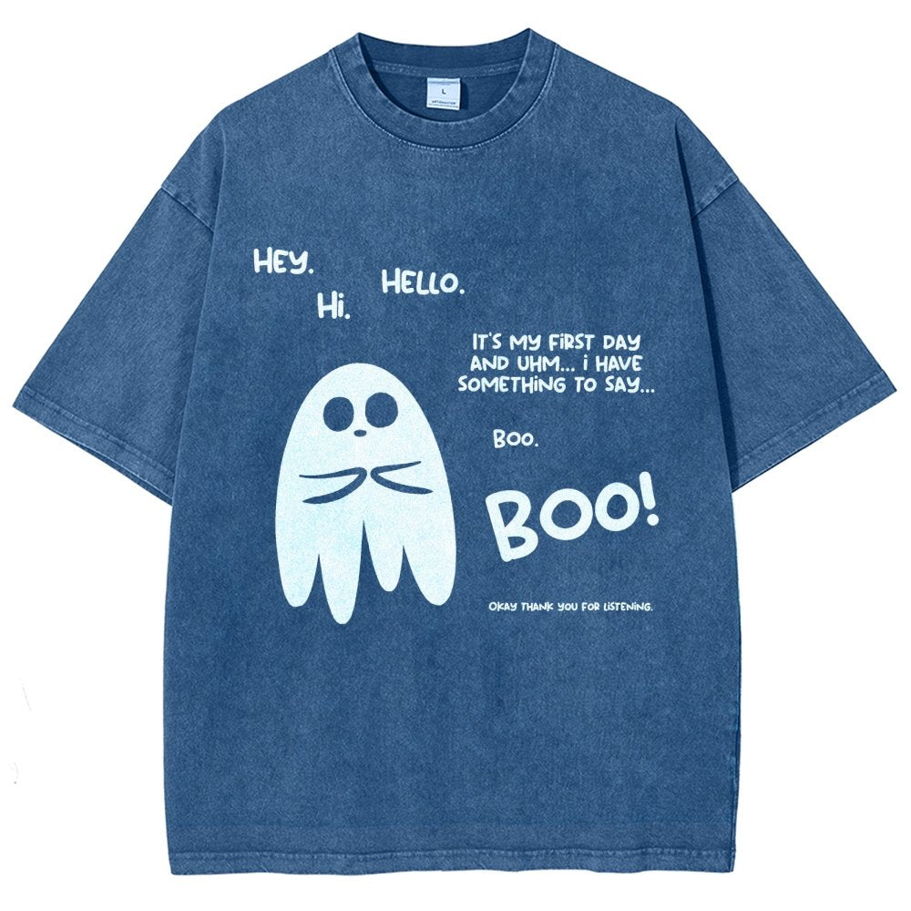 Anxious Ghost Vintage Distressed T-shirt