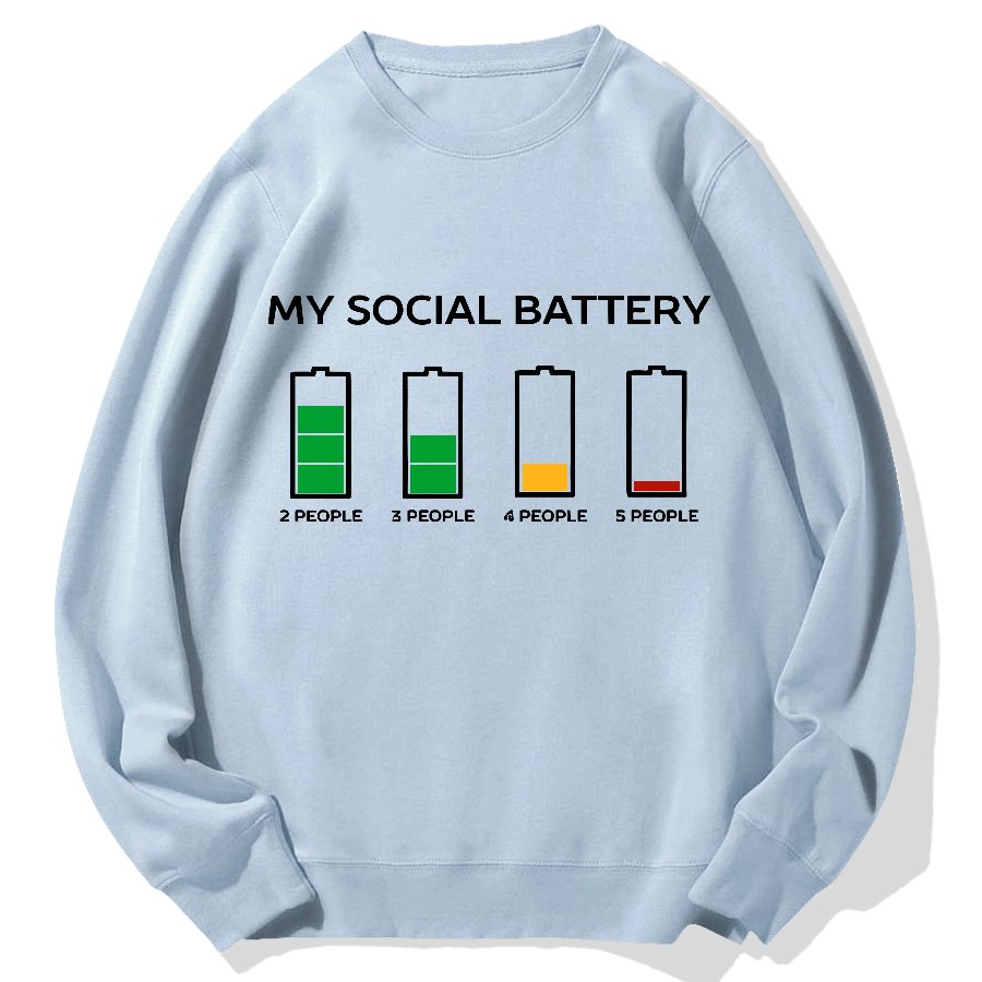 Funny Introvert Humor Geek Cotton Sweatshirt
