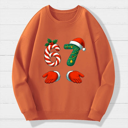 67 Christmas Geek Cotton Sweatshirt