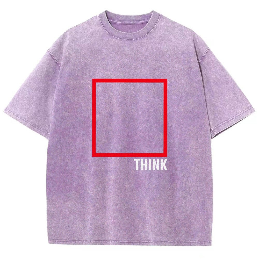 Think Outside The Box Vintage Distressed T-shirt