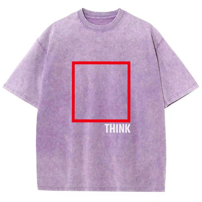 Think Outside The Box Vintage Distressed T-shirt