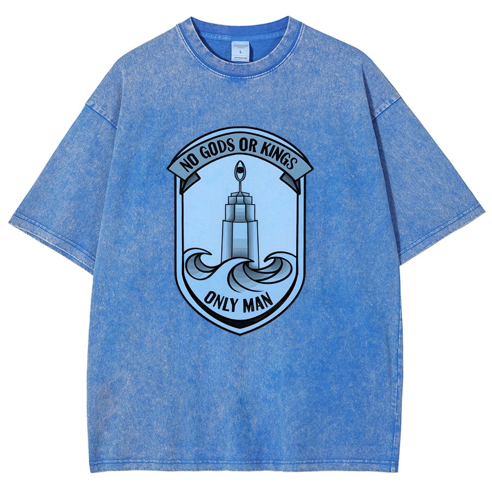 No Gods Or Kings Only Man Vintage Distressed T-shirt