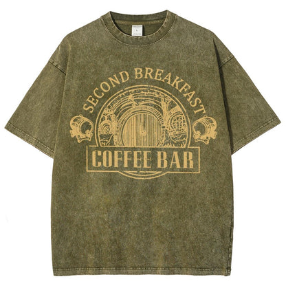 Extra Breakfast Coffee Vintage Distressed T-shirt