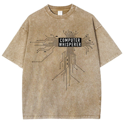 Computer Whisperer Vintage Distressed T-shirt