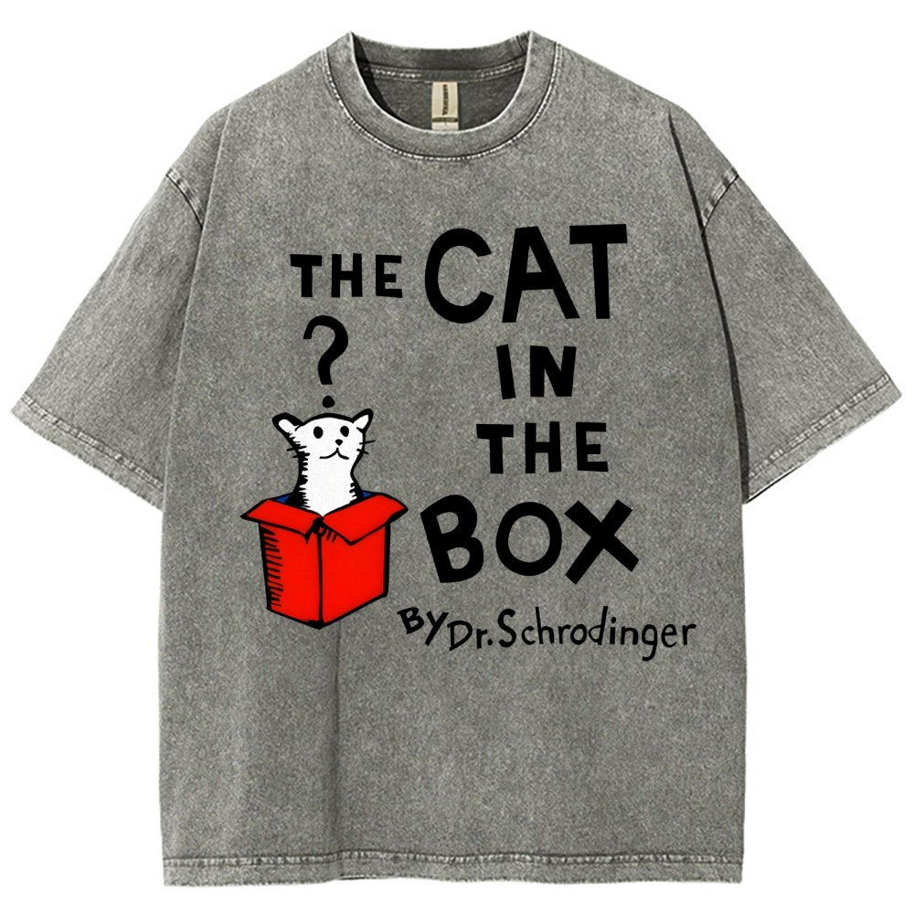 The Cat in the Box Vintage Distressed T-shirt