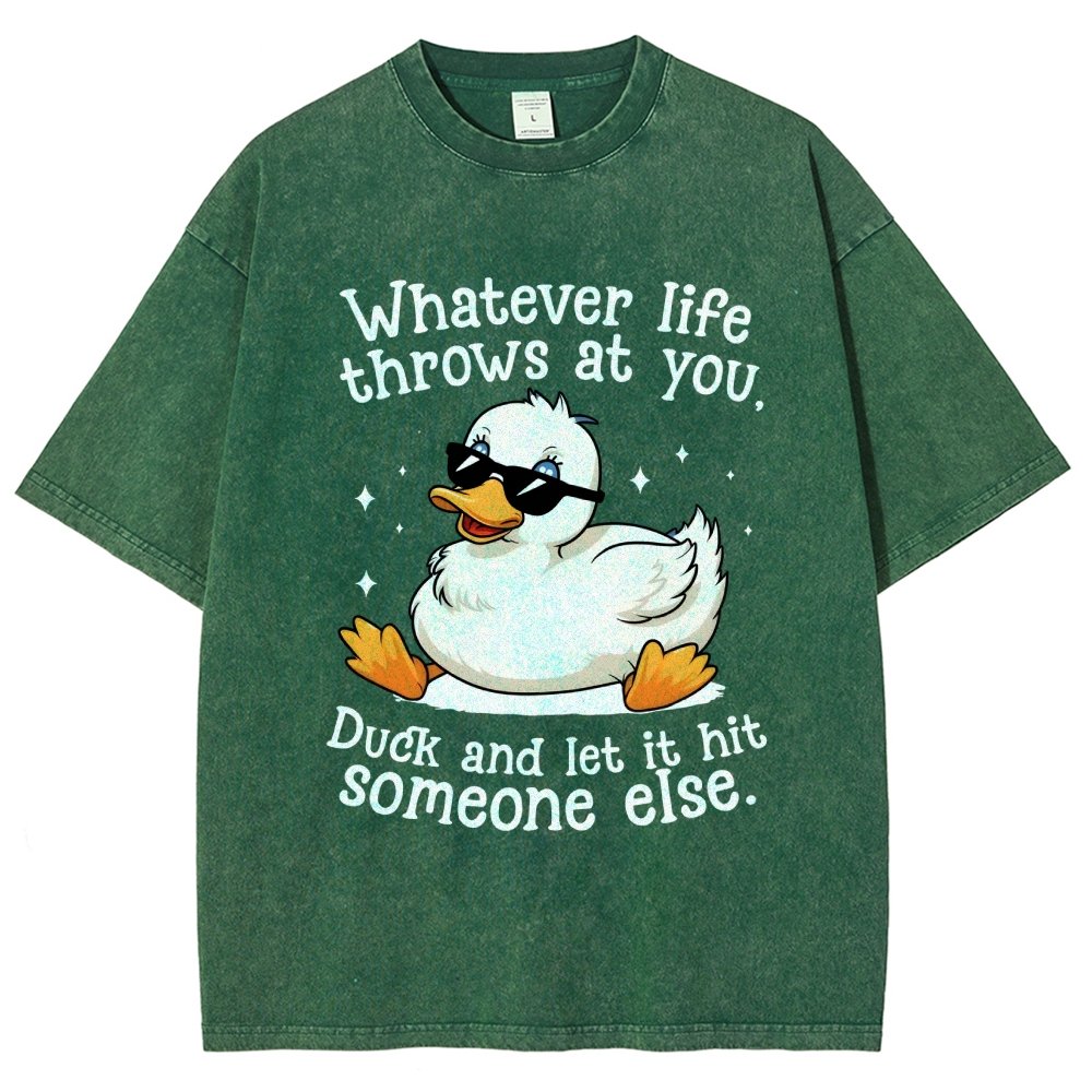 Whatever Life Throws At You Vintage Distressed T-shirt