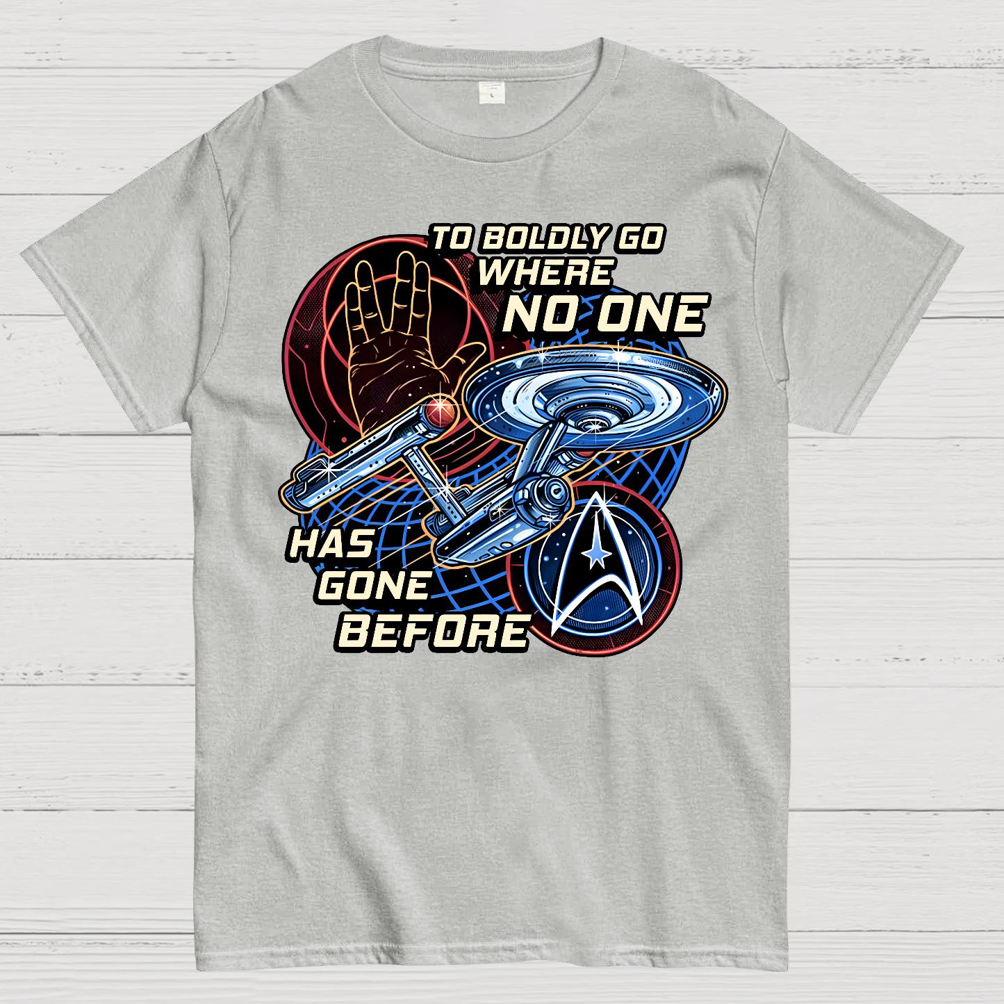 To Boldly Go Where Few Have Gone Before Geek T-Shirt