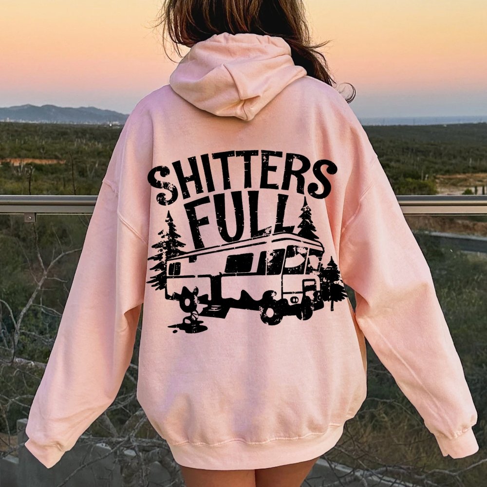 Shitters Full Printed Back Unisex Cotton Hoodie
