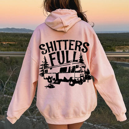 Shitters Full Printed Back Unisex Cotton Hoodie