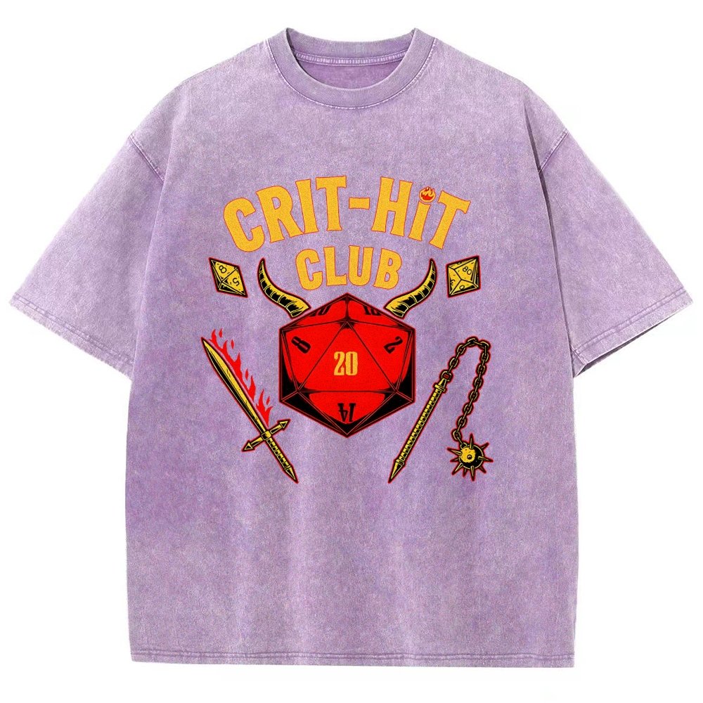 Crit-Hit Club Vintage Distressed T-shirt