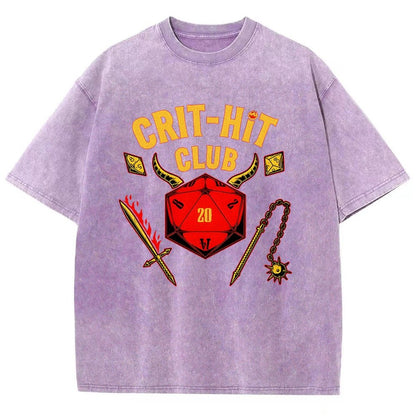 Crit-Hit Club Vintage Distressed T-shirt